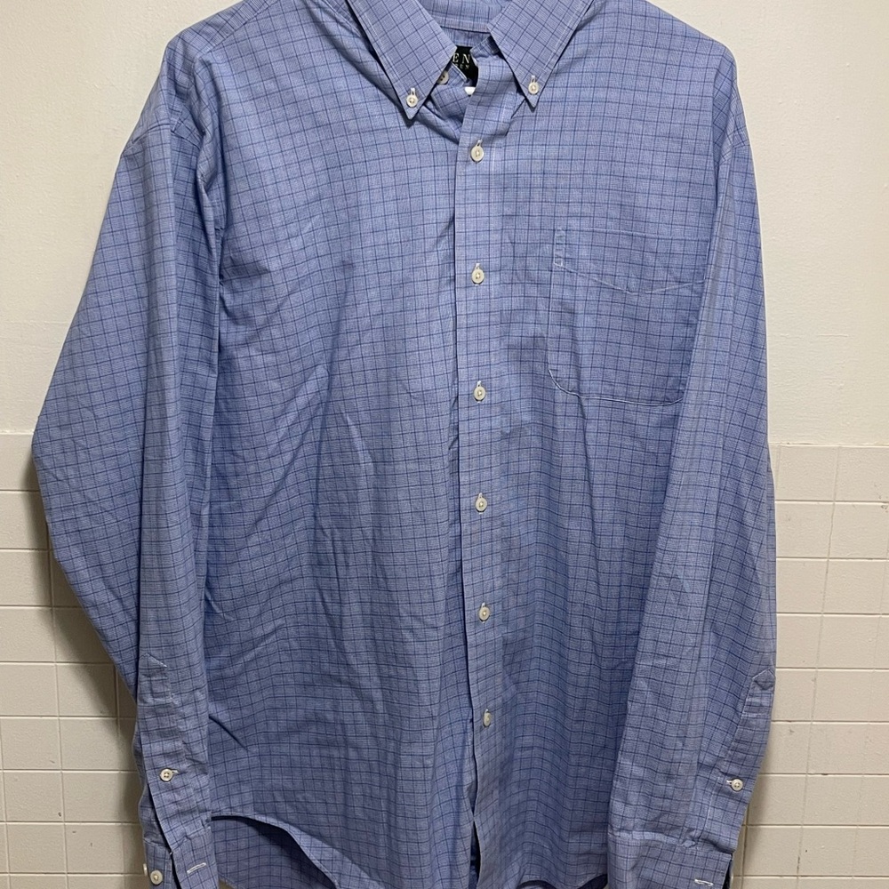 Ralph Lauren Light Blue Plaid Button Down Shirt